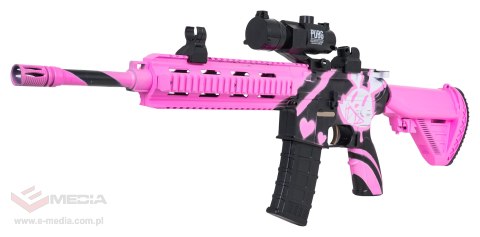 Karabin M416 Różowy na Kulki Wodne + Akcesoria