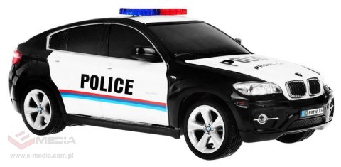 Radiowóz BMW x6 dla dzieci 8+ Zdalnie sterowana policja 1:24 Światła kogut