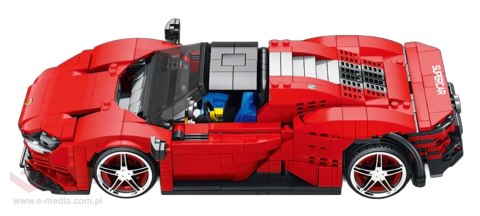 Zestaw Klocków Auto Sportowe Czerwone 1069el.