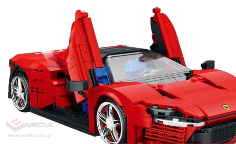 Zestaw Klocków Auto Sportowe Czerwone 1069el.