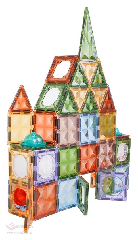 Zestaw Klocków Magnetycznych 3D z Podświetleniem 75el.