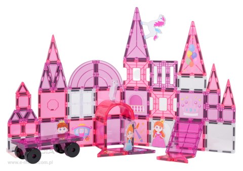 Zestaw Klocków Magnetycznych Różowa Księżniczka 58el.