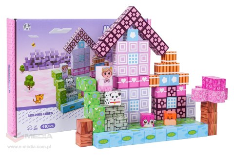 Zestaw Kostek, Klocków Magnetycznych 110el.