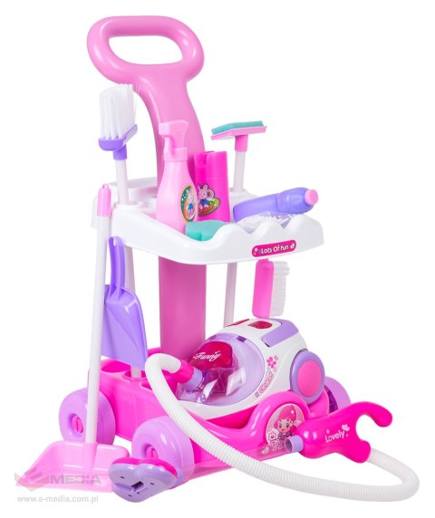 Zestaw Sprzątający Różowy + Akcesoria