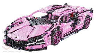 Klocki Auto Sportowe Różowe 1280el.