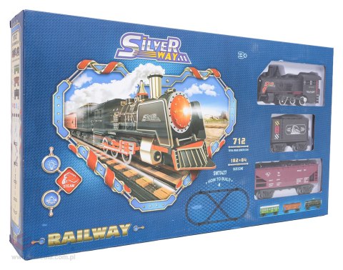 Kolejka z Pociągami z Funkcją Dymu, Świateł i Dźwięku