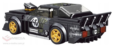 Zestaw Klocków Auto Sportowe Czarne 414el.