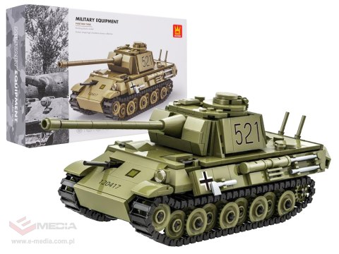 Zestaw Klocków Czołg Zielony 638el.