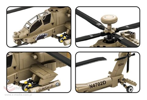 Zestaw Klocków Helikopter Wojskowy 255el.