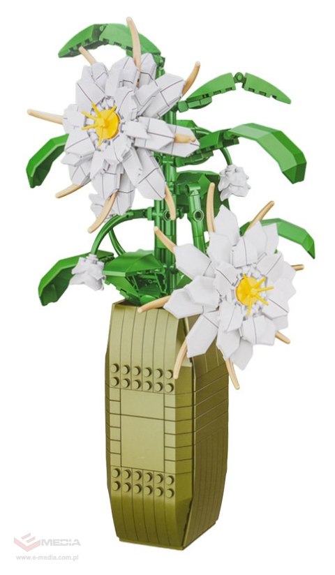 Zestaw Klocków Kwiaty Białe 571el.