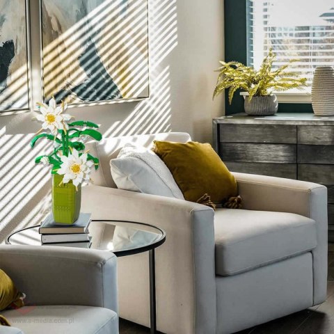 Zestaw Klocków Kwiaty Białe 571el.