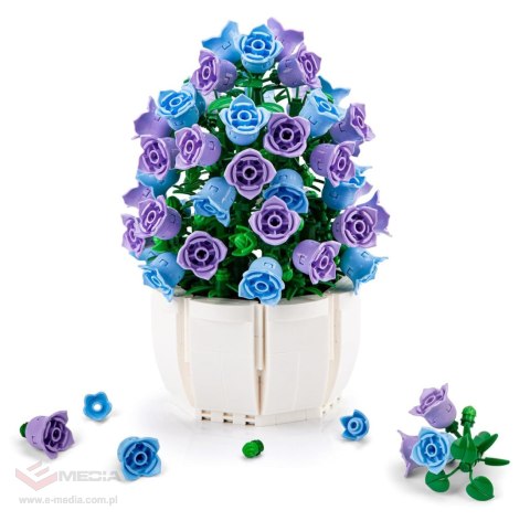 Zestaw Klocków Kwiaty Fioletowe 570el.