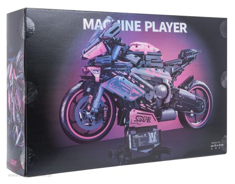 Zestaw Klocków Motocykl Ścigacz Różowy 2066el.