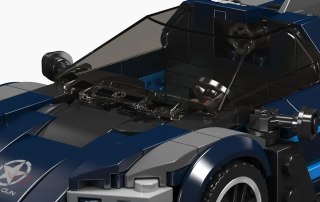 Zestaw Klocków Pojazd Sportowe Czarny 405el.