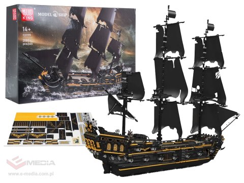 Zestaw Klocków Statek Piracki Czarny 3180el.