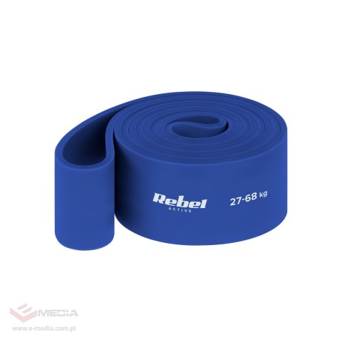 Guma do ćwiczeń TPE - Power Band PT-6, niebieska 27-68 kg REBEL ACTIVE