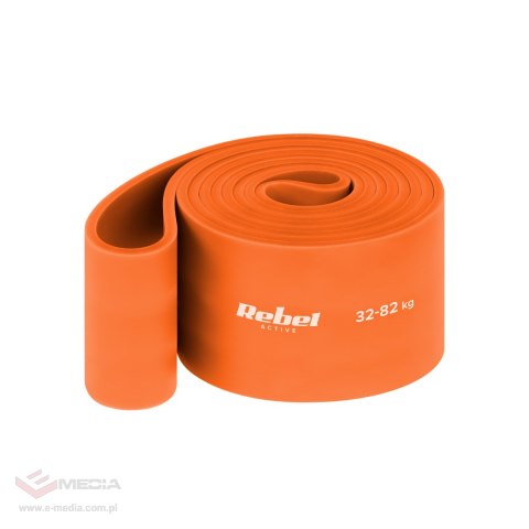 Guma do ćwiczeń TPE - Power Band PT-7, pomarańczowa 32-82 kg REBEL ACTIVE