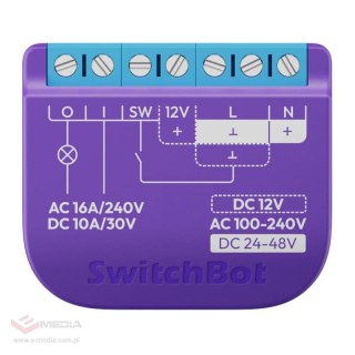 Inteligentny przełącznik SwitchBot Relay Switch 1 ze stykiem beznapięciowym
