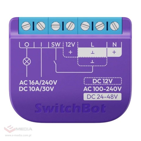 Przekaźnik smart SWITCHBOT Relay Switch 1 styk beznapięciowy