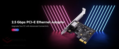 KARTA SIECIOWA ETHERNET PCIE PE25 2.5 Gigabit Ethernet CUDY