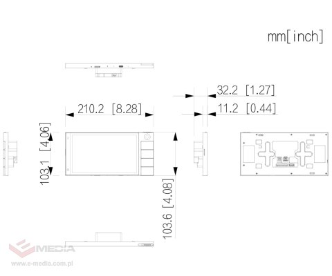 PANEL WEWNĘTRZNY SCP3024B-CBZ IP / Wi-Fi / 4-Wire DAHUA