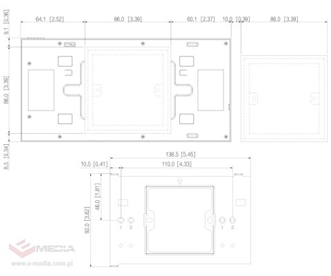 PANEL WEWNĘTRZNY SCP3024B-CBZ IP / Wi-Fi / 4-Wire DAHUA
