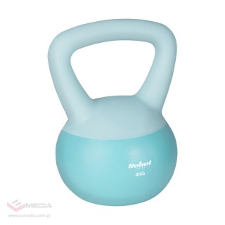 Soft Kettlebell miękki winylowy 4kg REBEL ACTIVE