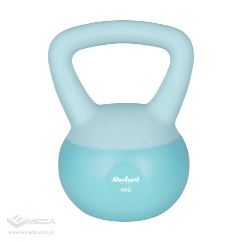 Soft Kettlebell miękki winylowy 4kg REBEL ACTIVE