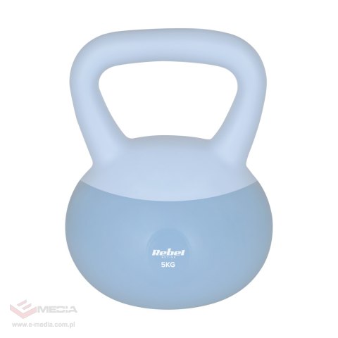 Soft Kettlebell miękki winylowy 5kg REBEL ACTIVE