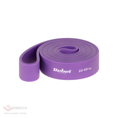 Zestaw gum do ćwiczeń TPE - Power Band PT-S7, 4-82 kg, 7 gum TPE, REBEL ACTIVE