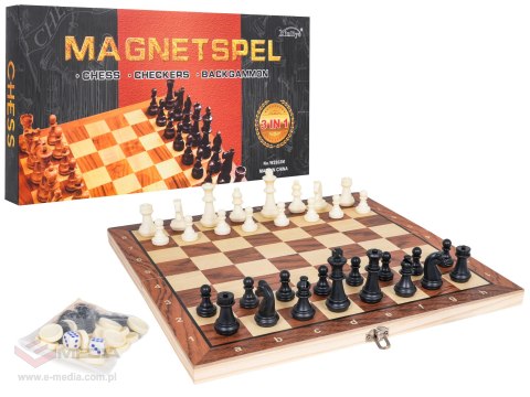 Drewniany Zestaw Gier 3w1