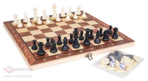 Drewniany Zestaw Gier 3w1