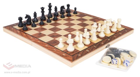 Drewniany Zestaw Gier 3w1