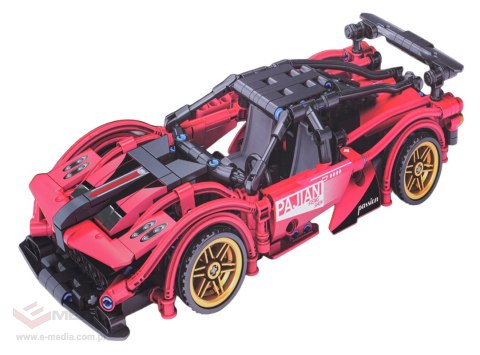 Klocki Auto Sportowe Czerwone 482el.