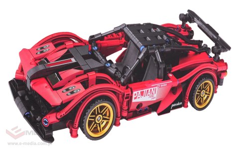 Klocki Auto Sportowe Czerwone 482el.