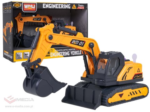 Koparka z Funkcją Dźwięku i Świateł 1:18