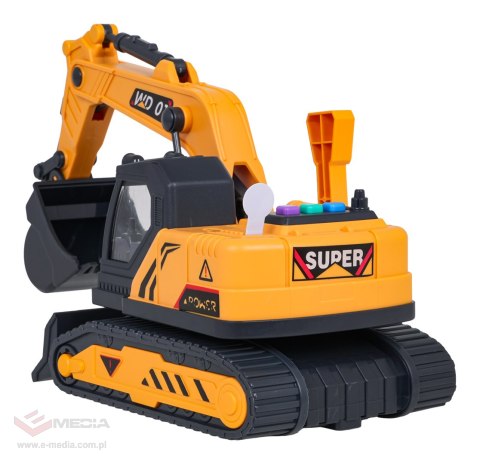 Koparka z Funkcją Dźwięku i Świateł 1:18