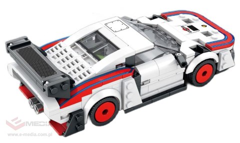 Zestaw Klocków Auto Sportowe Białe 346el.