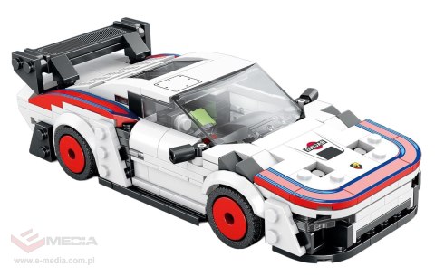 Zestaw Klocków Auto Sportowe Białe 346el.