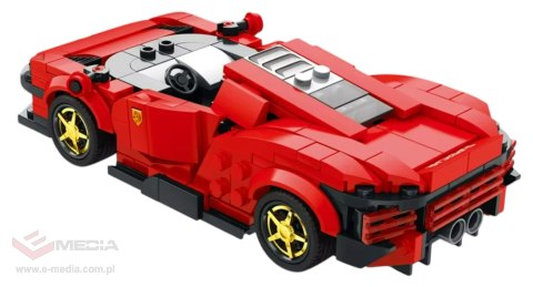 Zestaw Klocków Auto Sportowe Czerwone 306el.