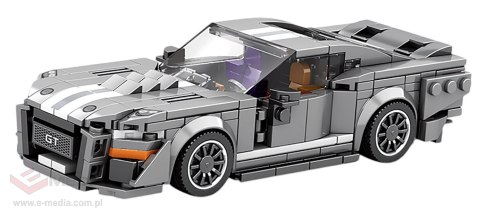 Zestaw Klocków Auto Sportowe Szare 476el.