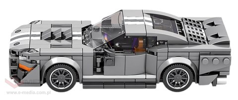 Zestaw Klocków Auto Sportowe Szare 476el.