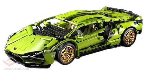 Zestaw Klocków Auto Sportowe Zielone 470el.