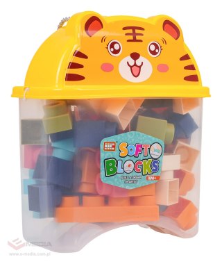 Zestaw Miękkich Klocków 44el. + Opakowanie Tygrysek