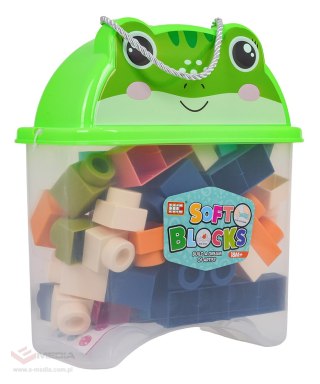 Zestaw Miękkich Klocków 44el. + Opakowanie Żaba