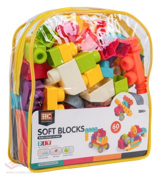 Zestaw Miękkich Klocków 60el. + Plecak