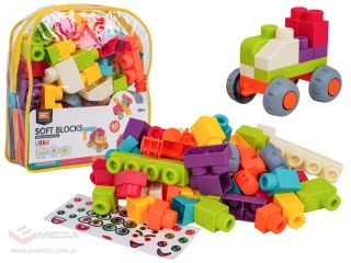 Zestaw Miękkich Klocków 60el. + Plecak