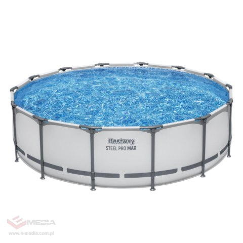 Basen stelażowy Steel Pro MAX 427x107 Szary 14FT BESTWAY 5w1 + Akcesoria