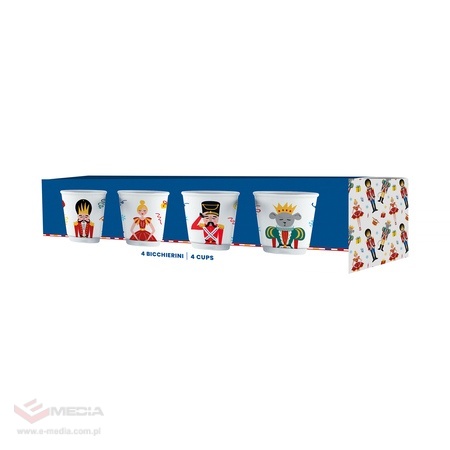 Bialetti - Zestaw 4 filiżanek do espresso Nutcracker