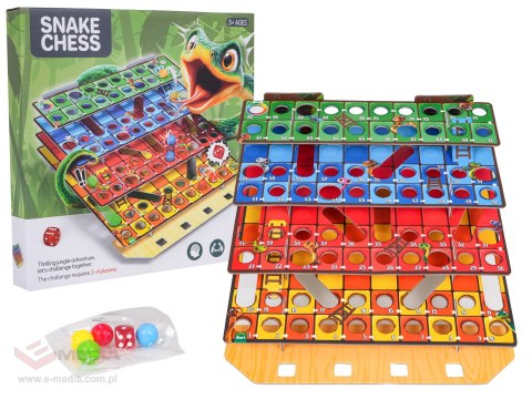Gra Planszowa 3D Wąż Drabiny